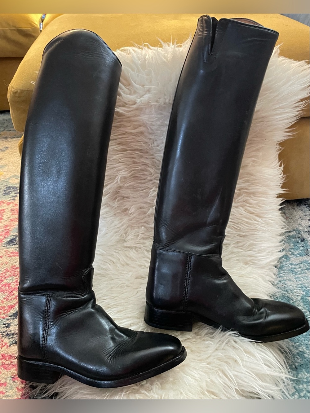 Ariat Maestro Tall Riding Boots Black Leather Size 8